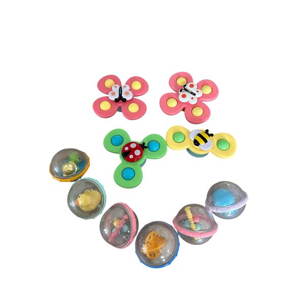 Munchkin Float & Play Bubbles Set of 6 & Suction Spinners - Picture 1 of 3